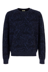 Embroidered cotton blend sweater -  | Wise