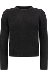 Maglione in misto alpaca nero -  | Wise