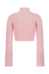 Maglione in misto nylon rosa fluo -  | Wise