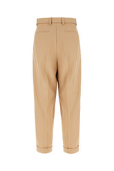 Beige wool pants -  | Wise