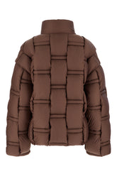 Brown nylon down jacket -  | Wise
