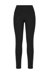 Black stretch polyester pants -  | Wise
