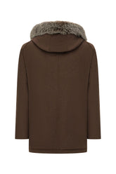 Piumino in cashmere cioccolato -  | Wise