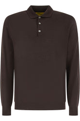 Polo in lana cioccolato -  | Wise