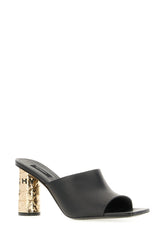 Black leather mules -  | Wise