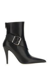Black leather ankle boots -  | Wise