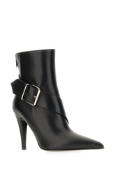 Black leather ankle boots -  | Wise