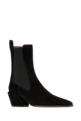 Black suede Bettina ankle boots -  | Wise