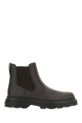 Dark brown leather ankle boots -  | Wise