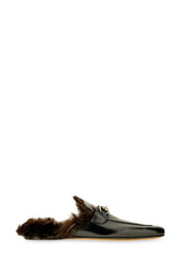 Slipper in pelle nera -  | Wise