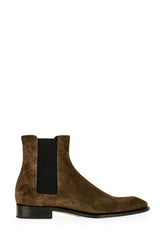 Stivaletti in pelle scamosciata cioccolato -  | Wise