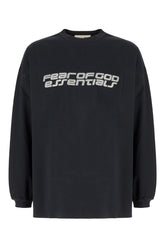 Midnight blue stretch polyester blend sweatshirt -  | Wise