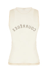 Skin pink stretch nylon top -  | Wise