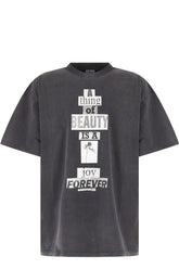 T-shirt in cotone grigio scuro -  | Wise