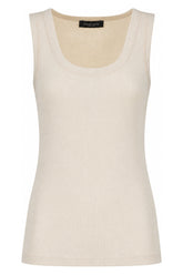 Ivory stretch cotton top -  | Wise