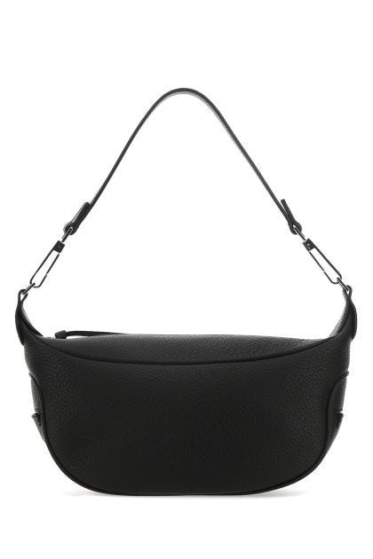 Black leather Ami shoulder bag