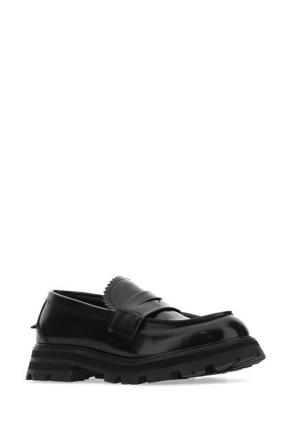 Black leather Worker loafers