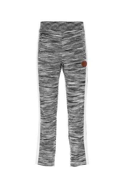 Embroidered viscosa blend joggers 