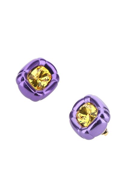 Purple aluminium Dulcis earrings