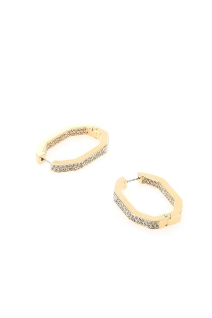 Gold metal Dextera earrings 