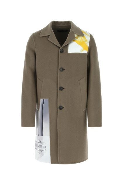 Dove grey wool blend coat