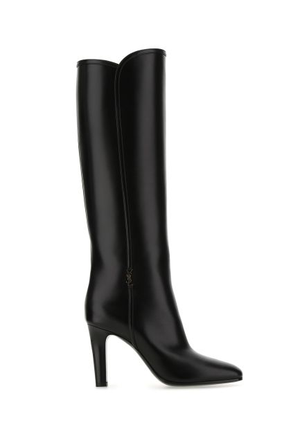 Black leather Jane 90 boots