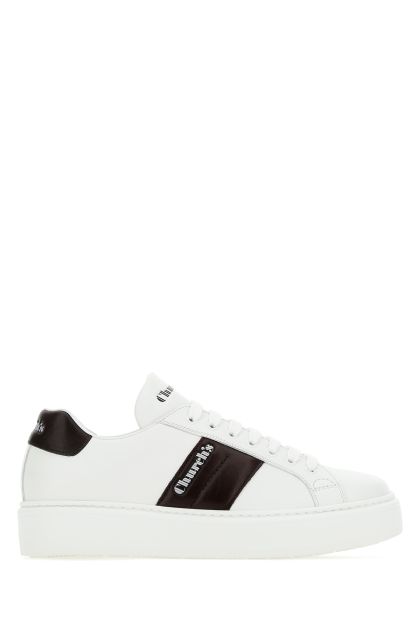 White nappa leather sneakers 