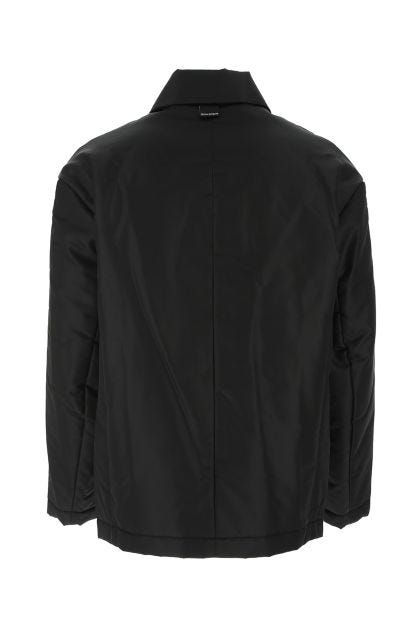 Black nylon blend jacket