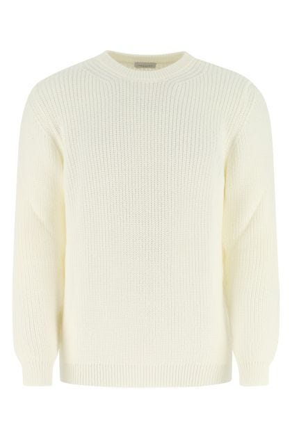 White wool blend sweater