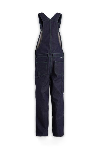 Blue cotton denim overalls