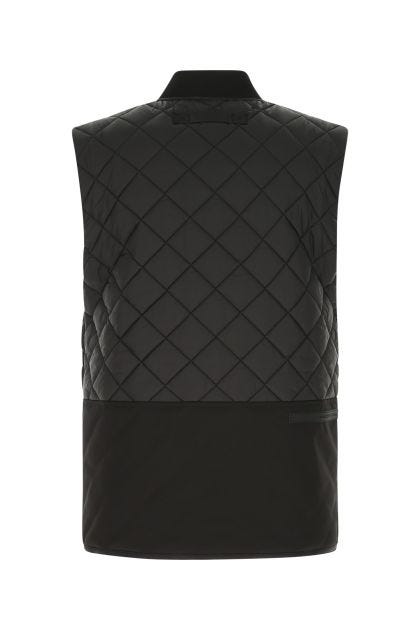 Black nylon sleeveless Clearwater padded jacket