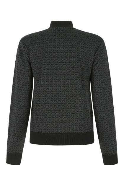 Printed stretch polyester sweatshirt
