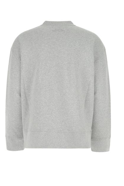 Melange grey cotton oversize Tau sweatshirt