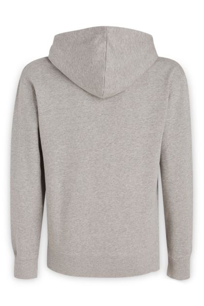 Sweatshirt in grey melange cotton