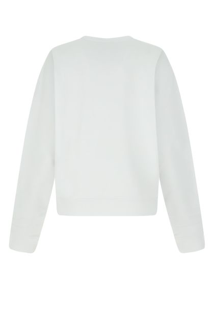 White cotton oversize sweatshirt