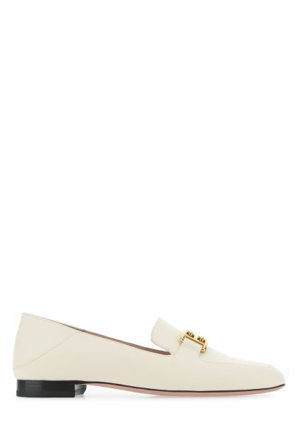 Ivory leather Ellah loafers