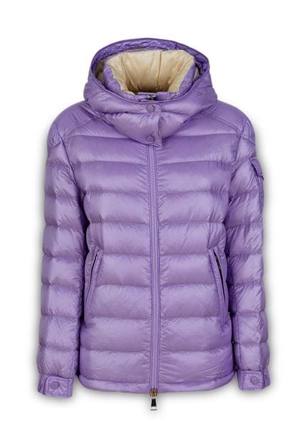 Lans lavender nylon down jacket