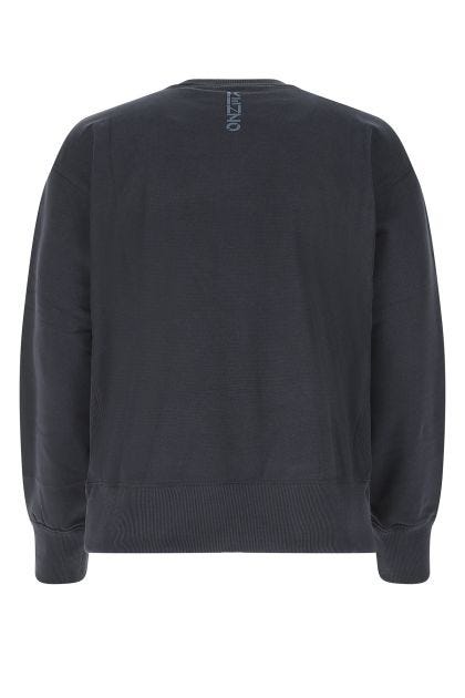 Navy blue cotton oversize sweatshirt
