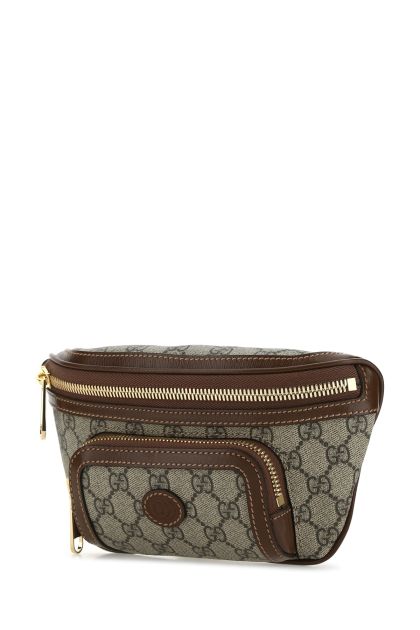 Multicolor GG Supreme fabric and leather belt bag