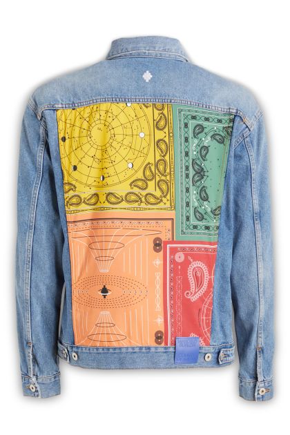 Denim jacket in multicolourd cotton
