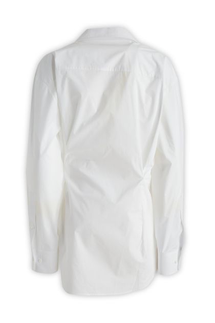 White cotton poplin shirt