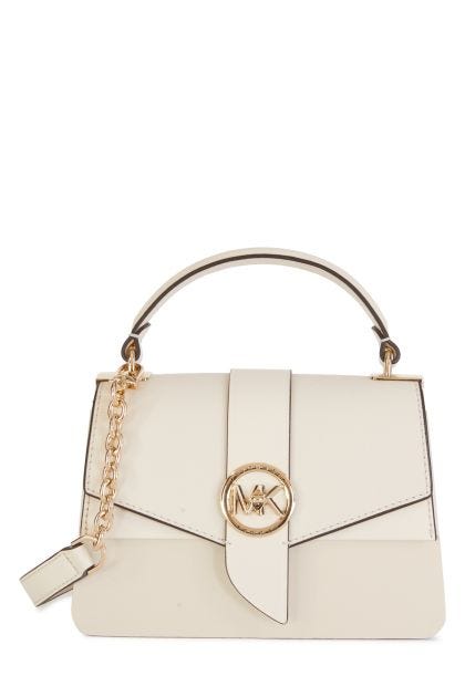 Greenwich handbag in cream leather