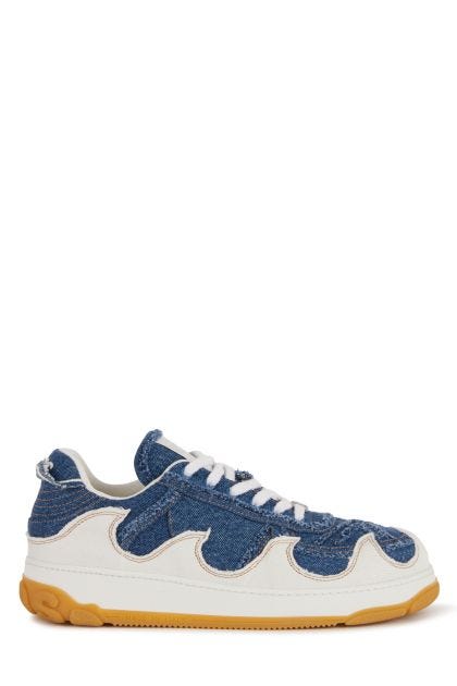 Blue cotton denim Nami sneakers