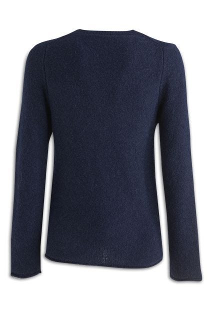 Blue wool blend sweater