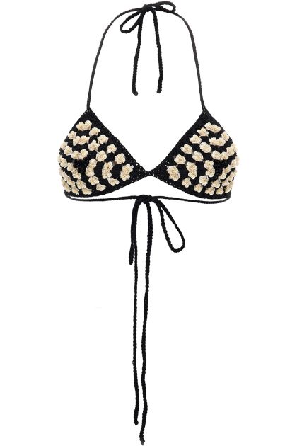 Crocheted bikini top