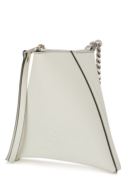 The Curve purse in white leather
