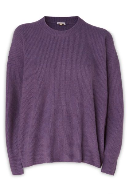 Violet fur sweater