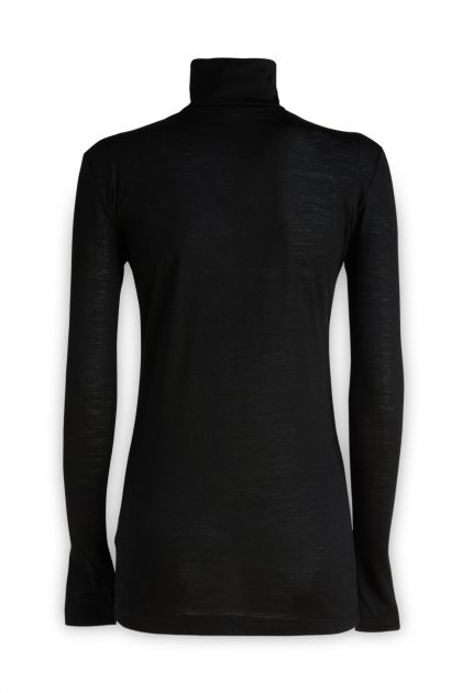 Black wool blend sweater