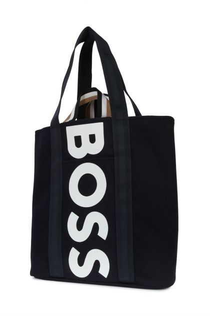 Tote bag in navy blue canvas