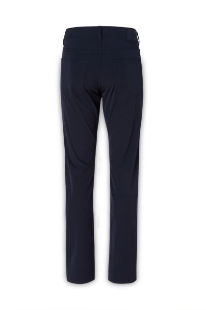 Navy blue stretch cotton trousers